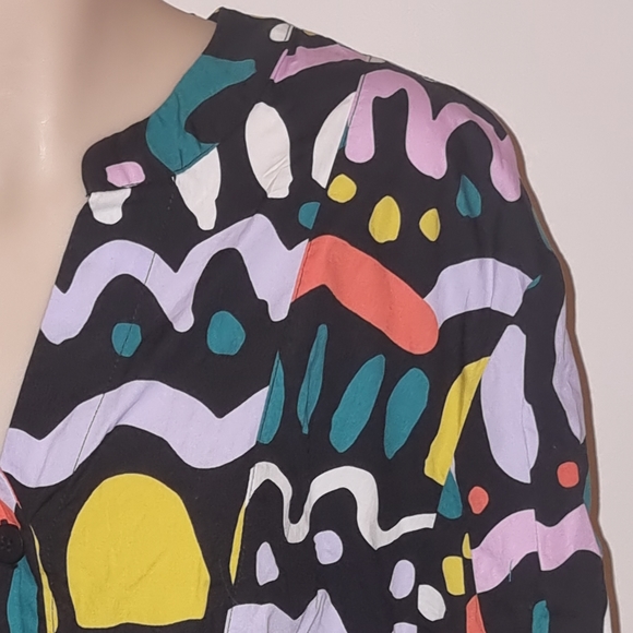 Gorman | Women's Midi Floated Dress | Ballon Sleeve | Size 10 | Multi colour - Picture 2 of 12